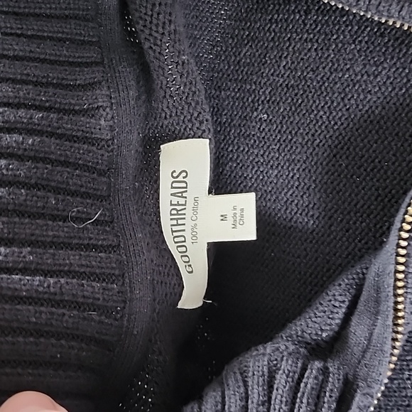 Goodthreads quarter zip Medium. Navy blue - Picture 2 of 4